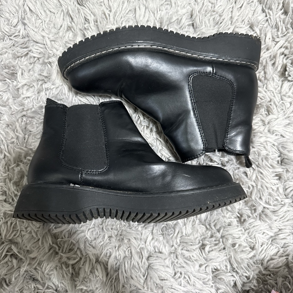 Madden Girl Black Combat Boots